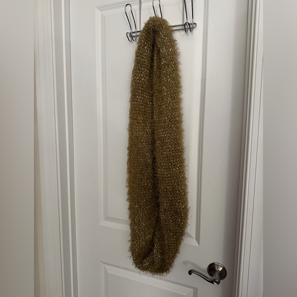 Urban Outfitters Gold Knit Loop Scarf